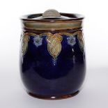 ROYAL DOULTON TALL STONEWARE TOBACCO JAR