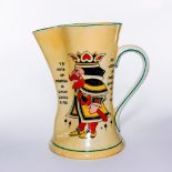 ROYAL DOULTON SERIES WARE PITCHER, KING OF HEARTS