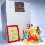 ROYAL DOULTON BUNNYKINS FIGURINE SANDCASTLE MONEY BOX