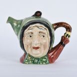 BESWICK CHARACTER TEAPOT WITH LID, SAIREY GAMP 691