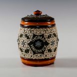 DOULTON SLATER'S PATENT IMPASTO LIDDED JAR