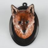RARE ROYAL DOULTON ANIMAL FIGURE WALL PLAQUE, FOX HEAD