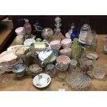 Old cups, decanters, etc.