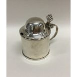 A rare Georgian Newcastle silver mustard with dome