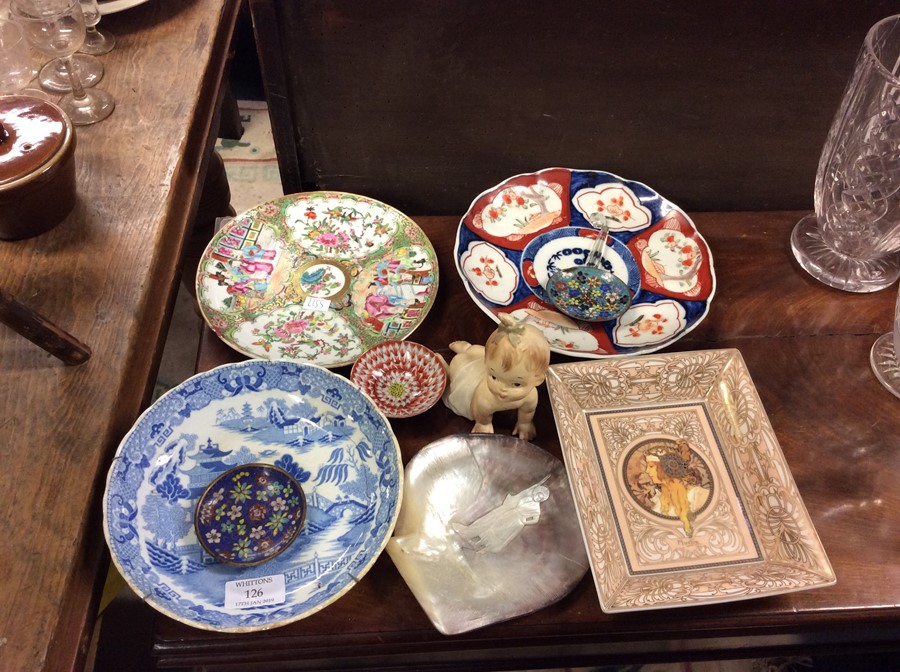 Oriental plates, MOP shell, etc.