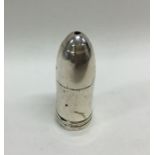 An unusual silver salt in the form of a bullet wit