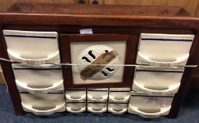 A Continental porcelain mounted storage chest.