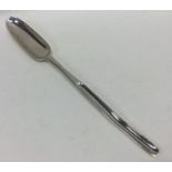 A Georgian silver marrow scoop of typical design.