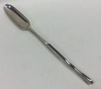 A Georgian silver marrow scoop of typical design.