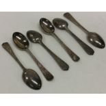 A good quality set of six silver Edwardian spoons