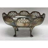 An attractive Edwardian silver sweet dish. Birming