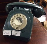 An old Bakelite telephone.