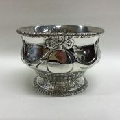 A heavy silver Victorian sugar bowl. London. Appro