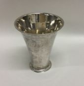 A Swedish 18th Century tapering silver beaker. App