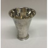 A Swedish 18th Century tapering silver beaker. App