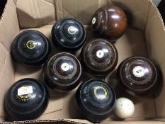 A box of bowling woods.