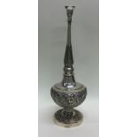 A rare China Trade silver rosewater sprinkler, the
