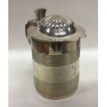 A good quality Georgian silver tankard, the reeded