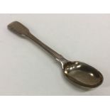 A small fiddle pattern medicine spoon. London. By