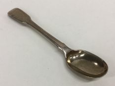A small fiddle pattern medicine spoon. London. By