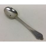 A good dog nose silver spoon with rat tail bowl. L