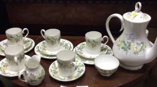 An attractive bone china coffee service.