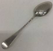 A Georgian silver picture back teaspoon. London. B