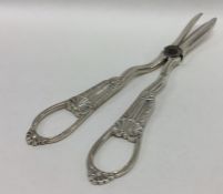 A pair of silver grape scissors. London. By CC. Ap