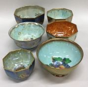 A group of six Wedgwood Fairyland bowls decorated