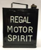 A "Regal Motor Spirit" petrol can. (1).