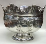 A fine and rare Queen Anne Monteith silver bowl wi