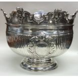 A fine and rare Queen Anne Monteith silver bowl wi