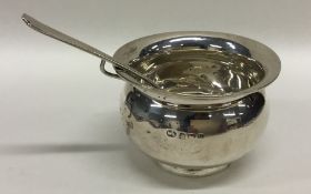 An Edwardian silver sugar bowl together with a pre