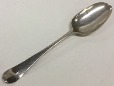 An early Georgian bottom marked silver spoon decor