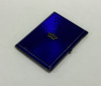 A good quality silver and enamelled cigarette box