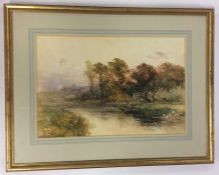 F J WIDGERY: A framed and glazed watercolour depic