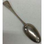 A Georgian Hanoverian silver tablespoon. London. A