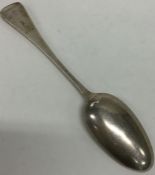 A Georgian Hanoverian silver tablespoon. London. A