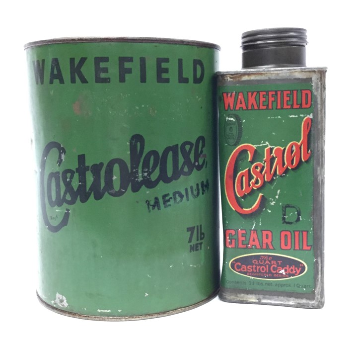 A large cylindrical "Wakefield Castrolease Medium" - Image 2 of 3