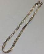 A 9 carat two colour gold necklace. Approx. 10 gra