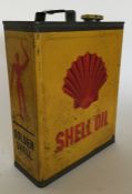 A "Shell Lubricating Oil" can. (1).