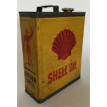 A "Shell Lubricating Oil" can. (1).