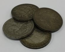 Four 1935 silver Crowns. Est. £30 - £40.
