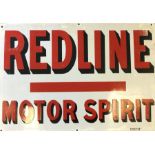 A rectangular "Redline Motor Spirit" single-sided