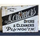 A rectangular "Agency For Mortimers Dyers & Cleane