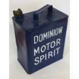 A "Dominion Motor Spirit" fuel can. (1).