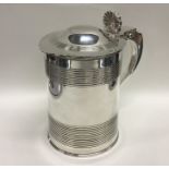 A good quality Georgian silver tankard with domed