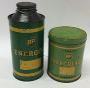 A "Price's Lubricants Ltd. BP Energrease" tin toge