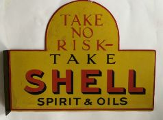 A "Take No RIsk-Take Shell Spirit & Oils" double-s