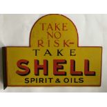 A "Take No RIsk-Take Shell Spirit & Oils" double-s